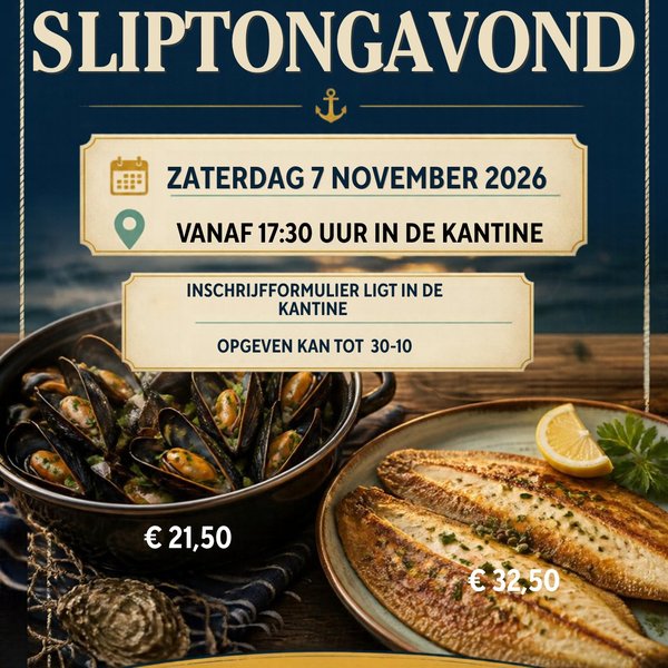 Foto 1 bij Uitnodiging voor de mossel en sliptong avond